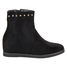 Seastar Botas de cuña de ante negro