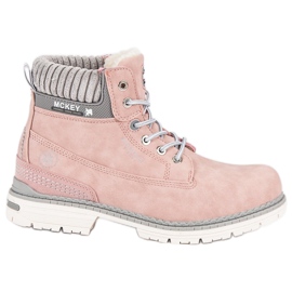 McKey Botas de montaña rosas para mujer