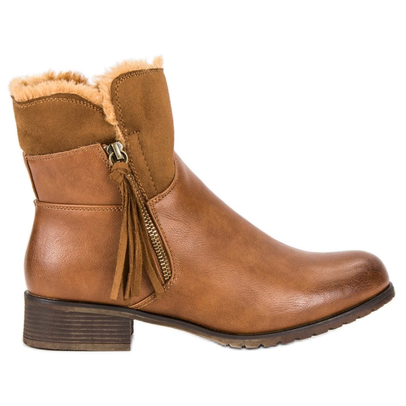 Forever Folie Botas de mujer abrigadas marrón