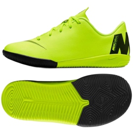 Zapatos de interior Nike Mercurial VaporX 12 Academy Ps Ic Jr AH7352-701 amarillo amarillo