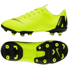 Calzado de fútbol Nike Mercurial Vapor 12 amarillo