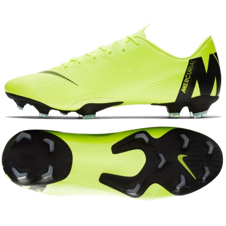 Zapatos de fútbol Nike Mercurial Vapor 12 Pro Fg M AH7382-701 amarillo amarillo Zapatos de fútbol Nike Mercurial Vapor 12 Pro Fg M AH7382-701 amarillo amarillo