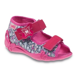 Calzado infantil befado 242P072 gris rosa