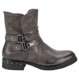 Forever Folie Botas de trabajadores grises