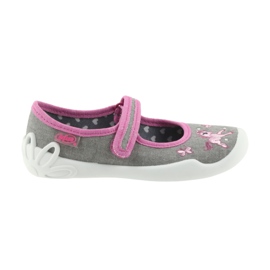 Calzado infantil befado 114X325 gris rosa