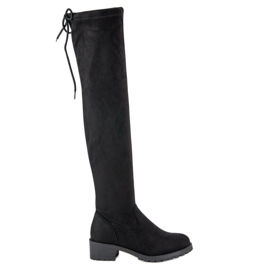 Seastar Botas altas entalladas negro