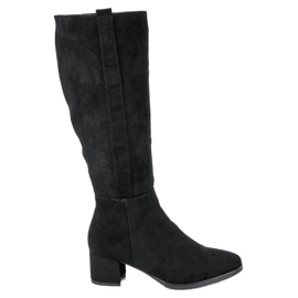 Filippo Botas de gamuza clásicas negro