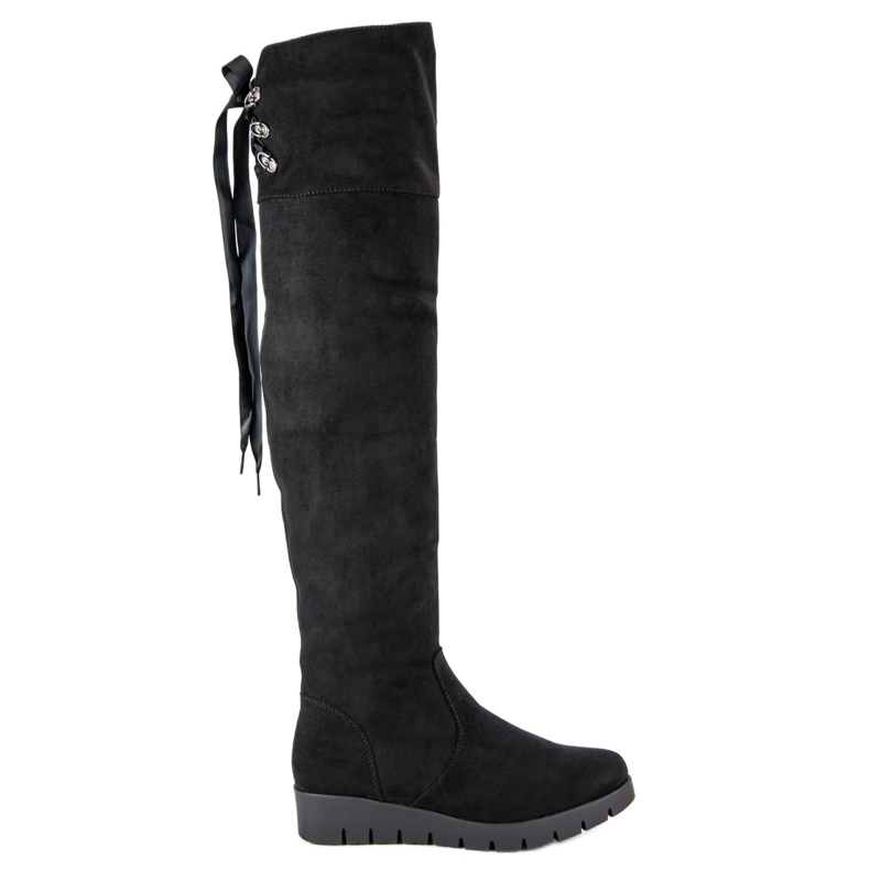 Filippo Botas de ante con plataforma negro Filippo Botas de ante con plataforma negro