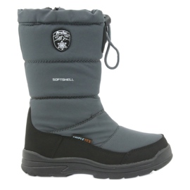 American Club Botas de nieve con membrana gris American 801SB negro