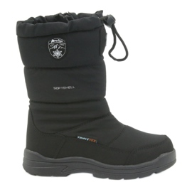 American Club Botas de nieve American 801SB negras con membrana negro