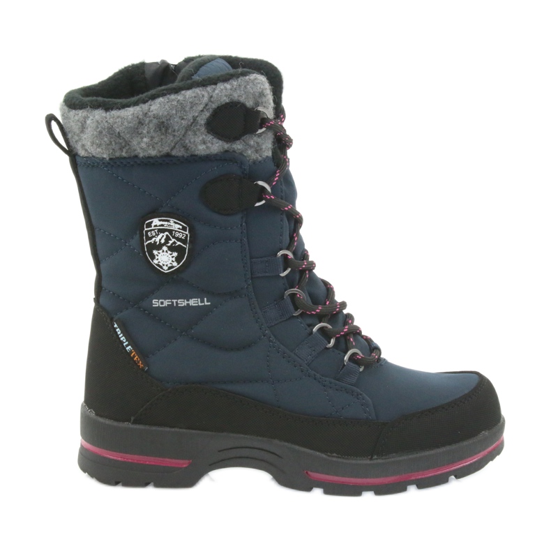 American Club Botas de nieve con membrana granat americana 801SB negro azul marino American Club Botas de nieve con membrana granat americana 801SB negro azul marino