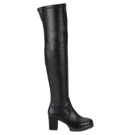 Botas con plataforma negro Botas con plataforma negro