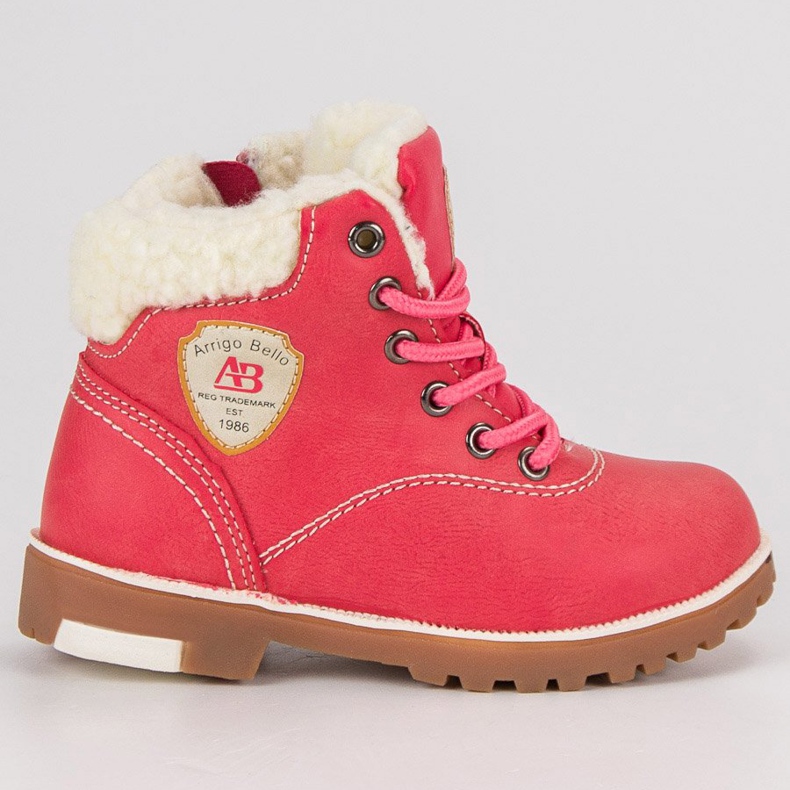 Arrigo Bello Botas de invierno con piel de oveja. rosado