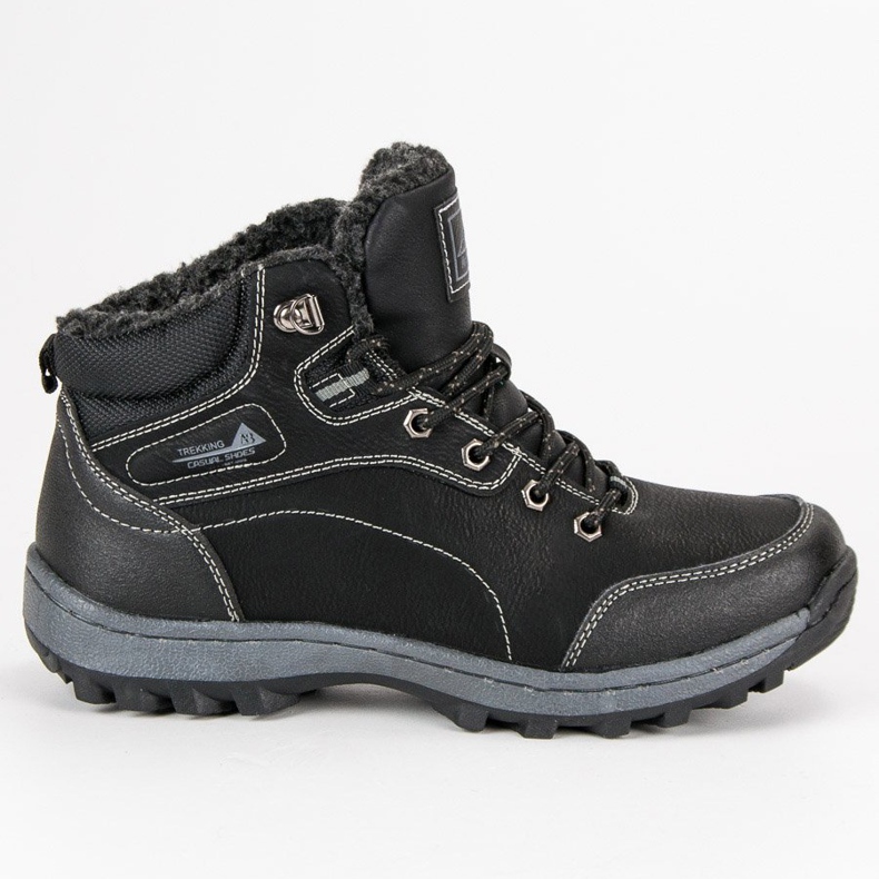Arrigo Bello Zapatos de invierno de los hombres negro