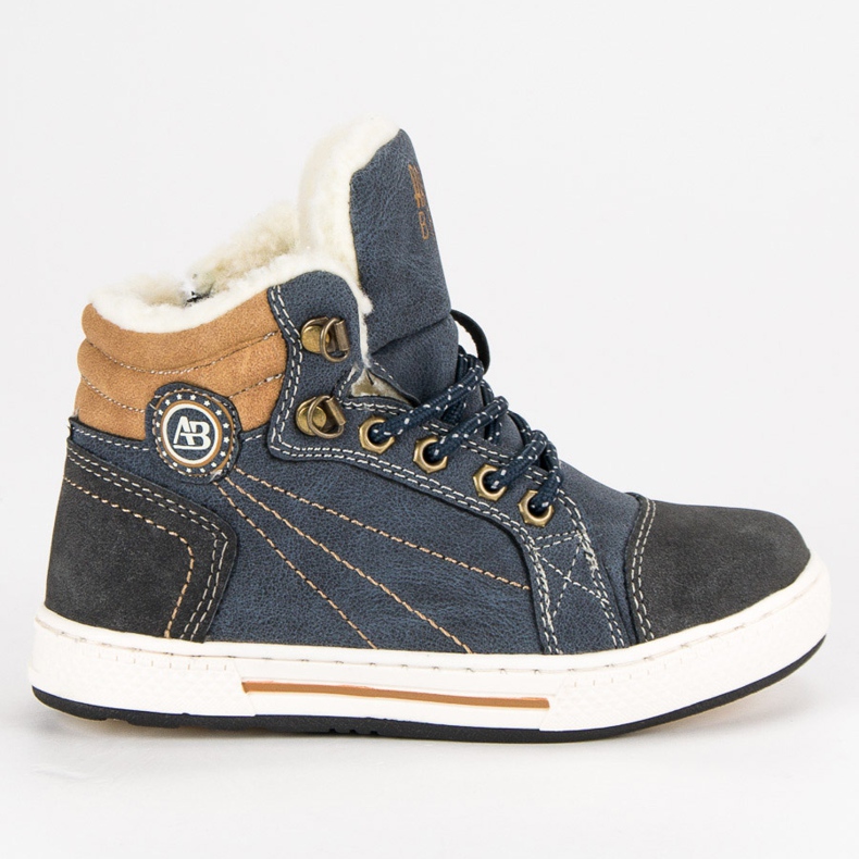 Arrigo Bello Zapatos de invierno cálido azul