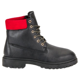 Lemax Botas con cordones negro Lemax Botas con cordones negro