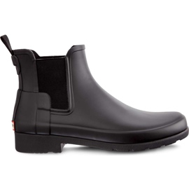 Hunter Original Chelsea para mujer refinado negro