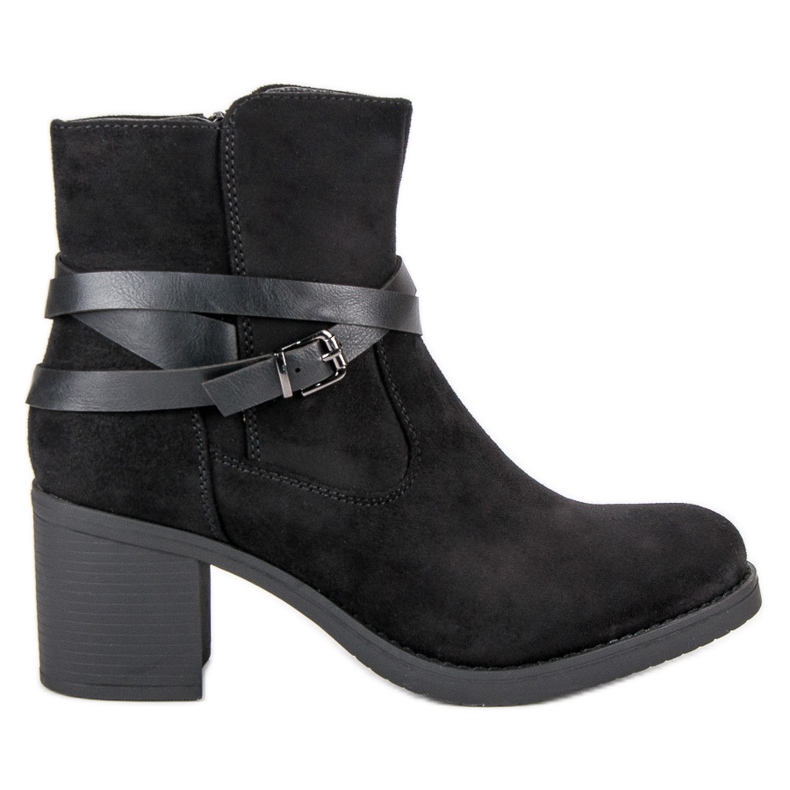 Super Mode Botines de ante negro