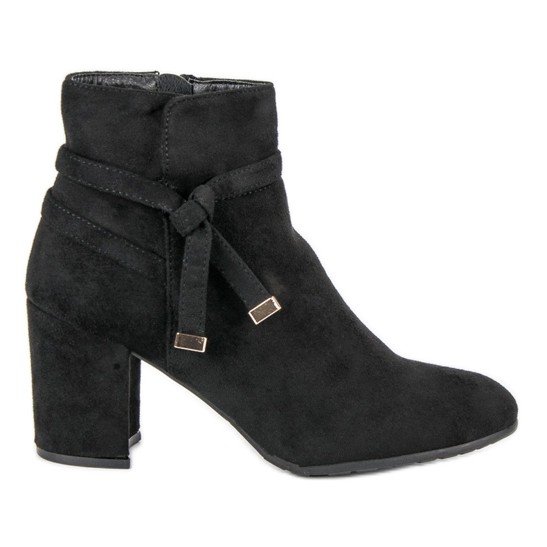 Botines de ante negros