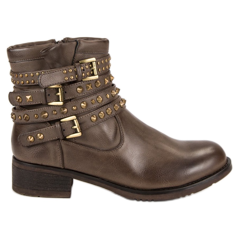SDS Botas rock con chorros marrón