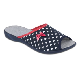 Zapatos de mujer befado pu 254D099 blanco azul marino
