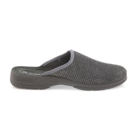 Inblu Pantuflas grises para hombre