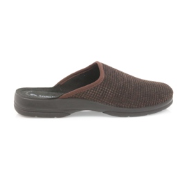 Inblu Pantuflas marrones para hombre marrón