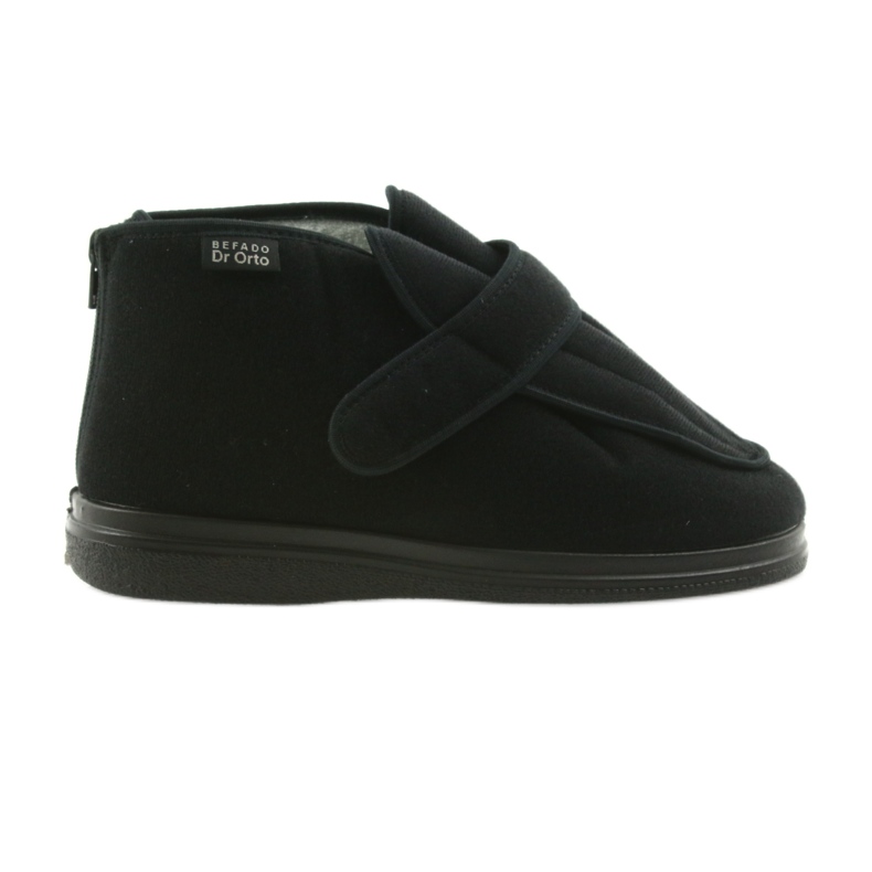 Dra. Befado Calzado masculino 987M002 Pies sensibles insertar negro silber
