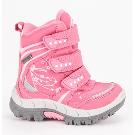 American Club Botas de nieve en nabos americanos rosa