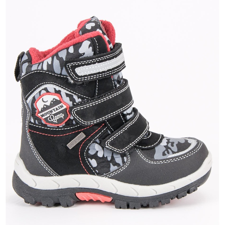 American Club Botas de nieve negro americano