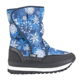 Botas de nieve de invierno cálido azul