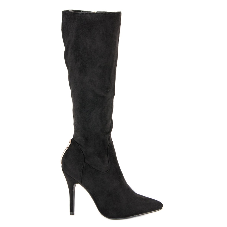Cm Paris Botas sexy de tacón alto negro