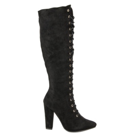 Cm Paris Botas con cordones negro
