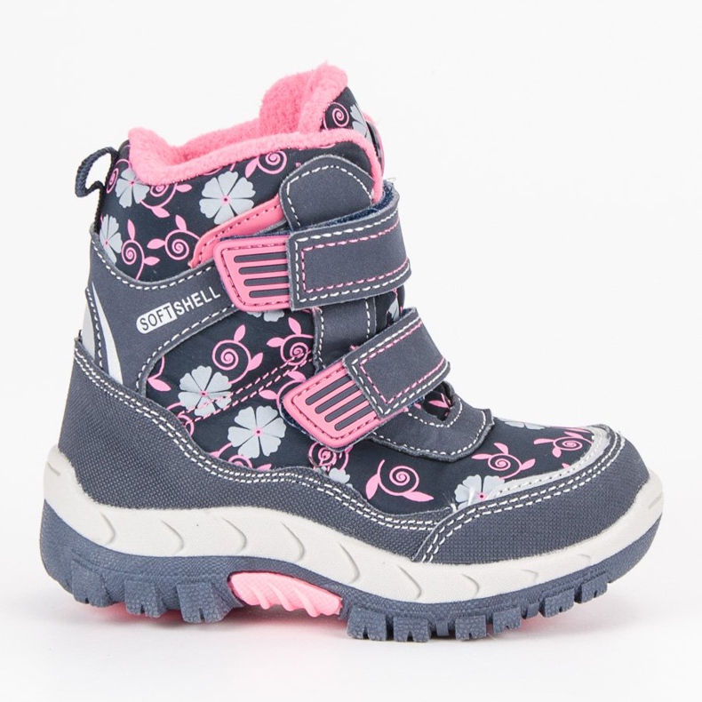 American Club Zapatos de invierno americano azul rosado