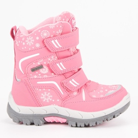 American Club Botas de nieve americano rosa