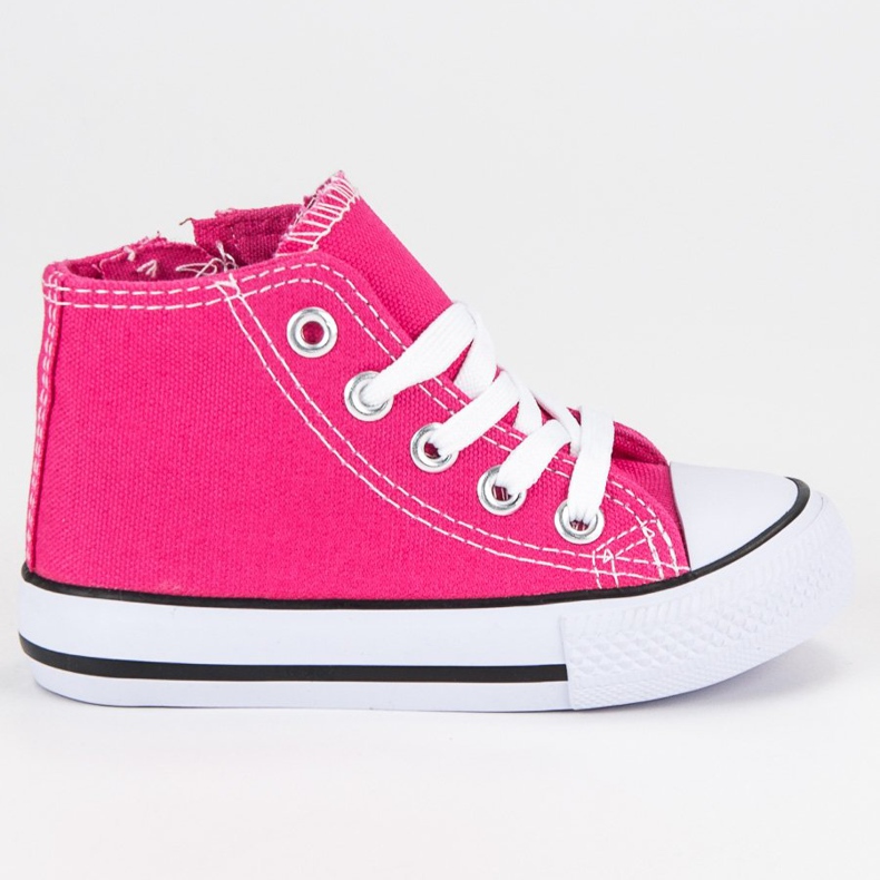 Zapatillas altas fucsia rosado