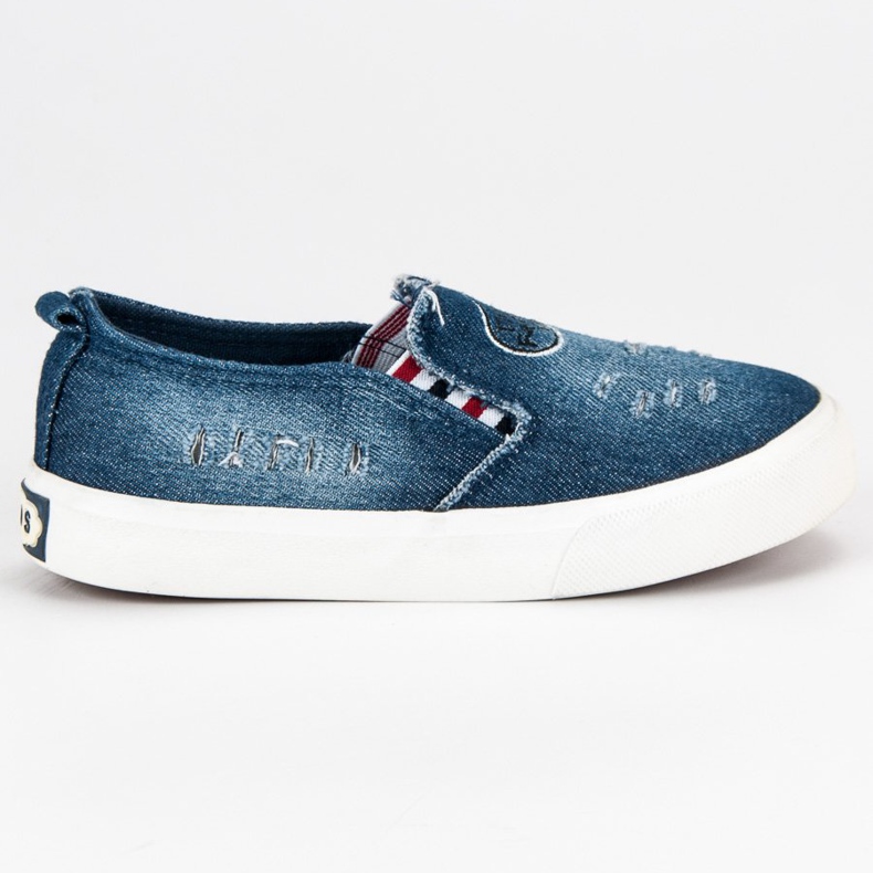 Zapatillas de deporte sin cordones azul