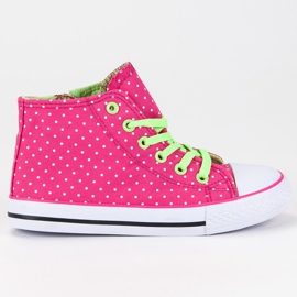 Zapatillas en guisantes rosado