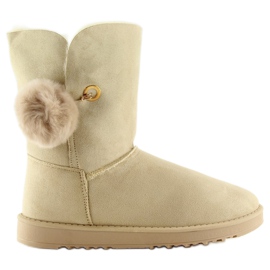 Emusy con pompón beige SP04P Beige