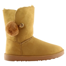 Emusy con borla camel SP04P Camel marrón