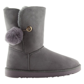 Emuses grises con pompón SP04P Gris