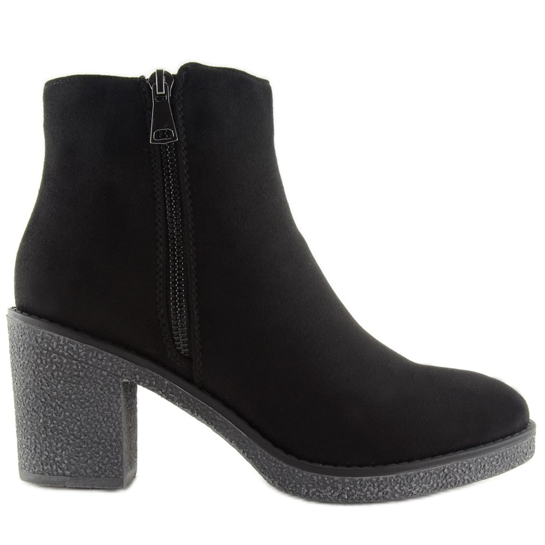 Botas negras de tacón ancho 2013 Black negro
