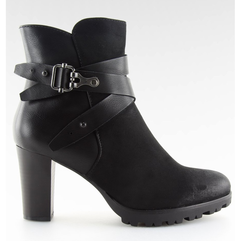Botas de tacón alto negras 8287 negras negro