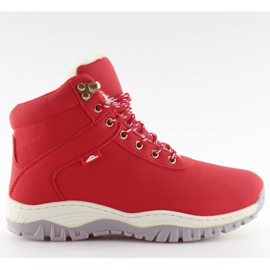 Zapatos de trekking rojos B1718-6