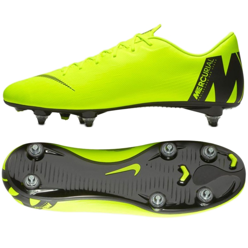 Zapatos de fútbol Nike Mercurial Vapor 12 Academy Sg Pro M AH7376-701 multicolor verde