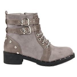 Clowse Botas obreras de moda gris