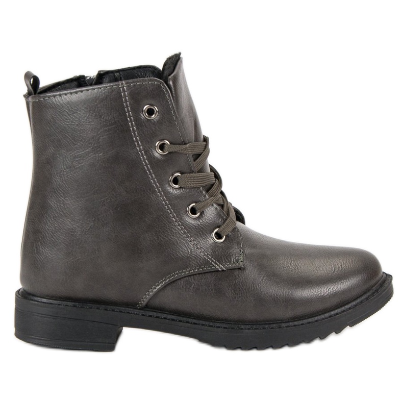 Botas clásicas con cordones gris Botas clásicas con cordones gris