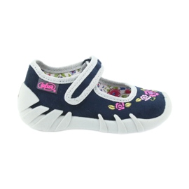 Befado zapatos para niños bailarinas zapatillas 109P170 gris azul marino