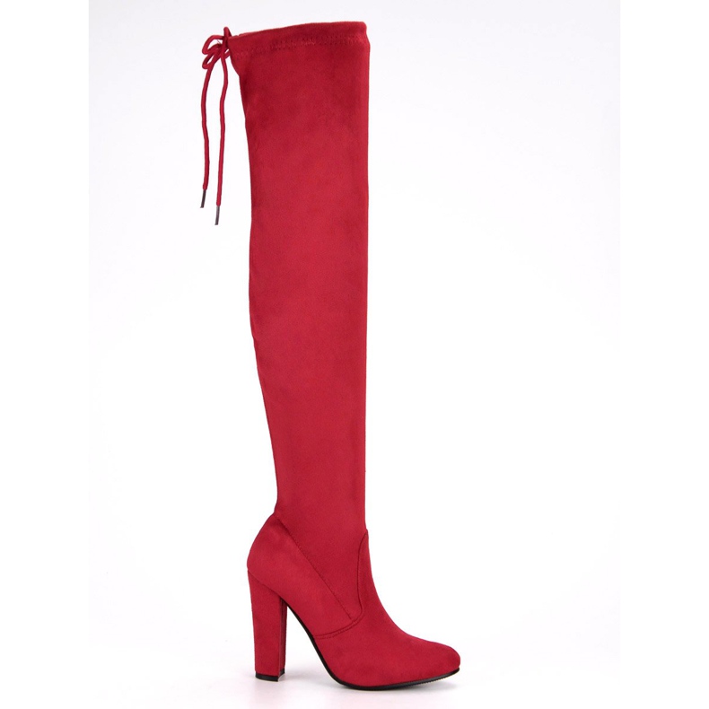 Seastar Botas altas hasta el muslo sexy rojo