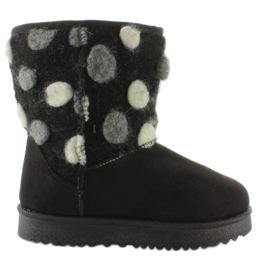 Emuses infantiles con empeine de fieltro k1647405 Negro Emuses infantiles con empeine de fieltro k1647405 Negro